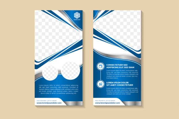 Abstract Triangle Vertical Banner: A Modern Graphic Design Asset for Print Templates