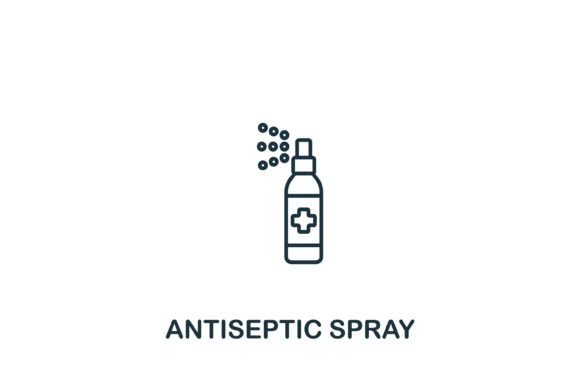 Antiseptic Spray Icon: Graphics and Icons for Local Business