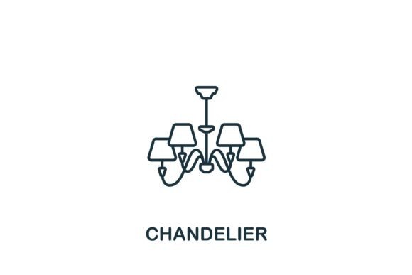 Chandelier Icon Graphics and Icons