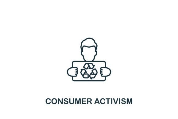 Consumer Activism Icon: A Modern Graphic Design Asset for Impactful Content