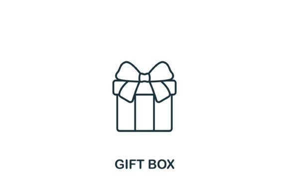 Gift Box Icon: A Modern Design Asset for Content Creators
