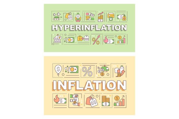 Inflation Word Concept Banner Set: A Designer’s Perspective