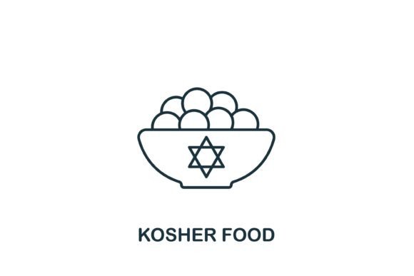 Kosher Food Icon: Graphics and Icons for Branding