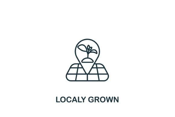 Localy Grown Icon: A Graphic Design Asset for Real Projects