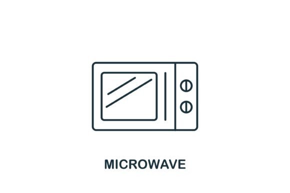 Microwave Icon Graphics and Icons