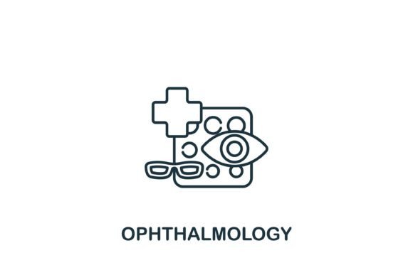 Ophthalmology Icon: A Simple Graphic for Creative Crafters
