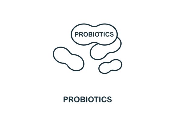 Probiotics Icon: A Versatile Graphic Design Asset for Digital Sellers