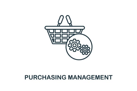 Purchasing Management Icon – A Versatile Graphic for Commercial Projects