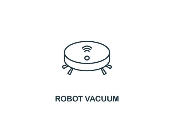 Robot Vacuum Icon: Graphics and Icons for Modern Design