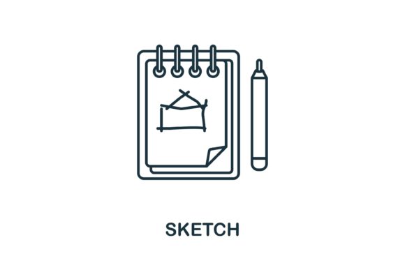 Sketch Icon: A Versatile Graphic Design Asset for Handmade Creations