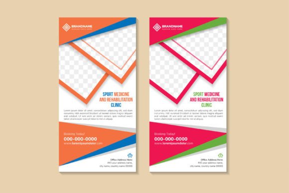 Sport Medicine Vertical Banner: A Premium Graphic Design Asset for Branding