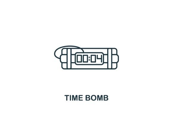 Time Bomb Icon: A Versatile Graphic Design Asset for Modern Content
