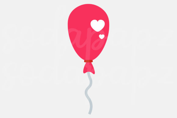 Valentines - Balloon: A Versatile Graphic Design Asset for Creative Projects