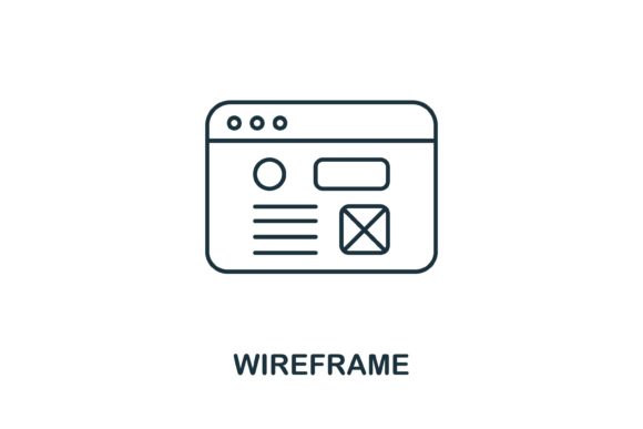 Wireframe Icon: A Modern Graphic Design Asset for Strong Brand Communication